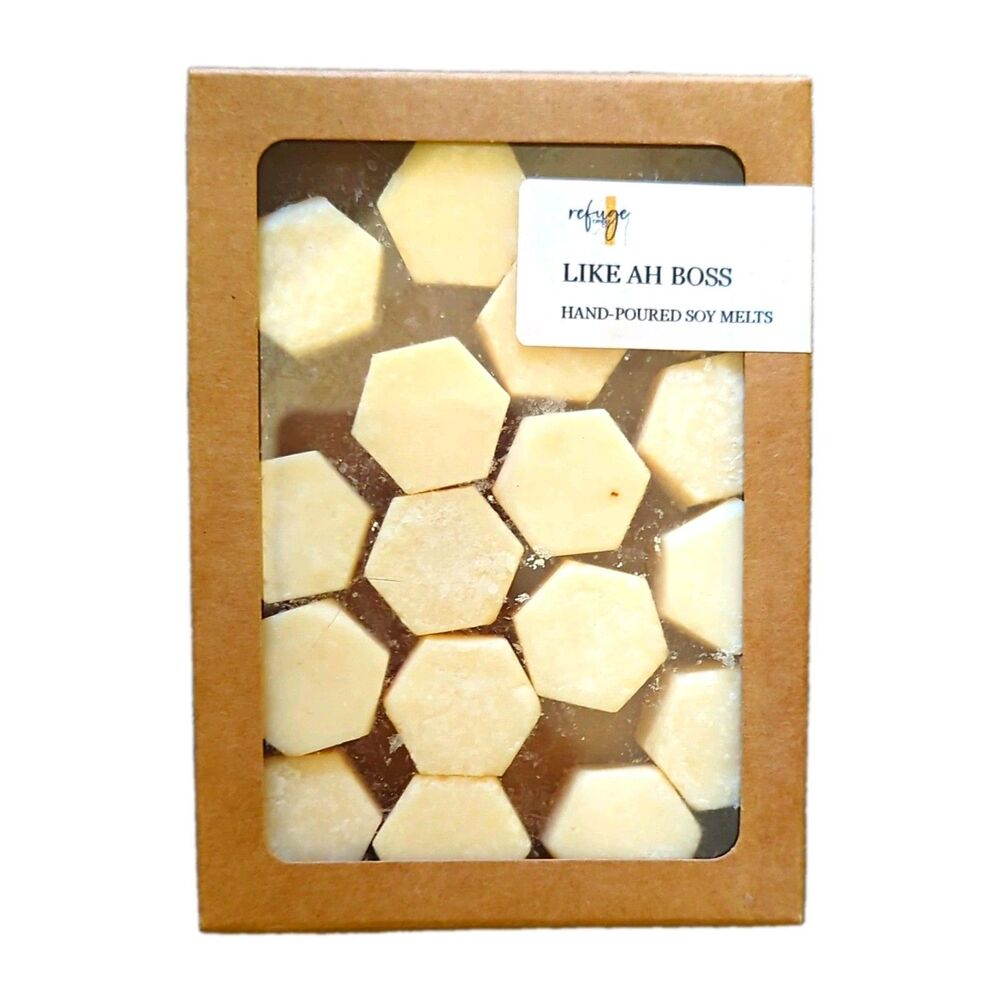 Refuge Like Ah Boss Hand-Poured Soy Wax Melts Solid Form White Color